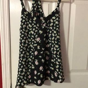 LC Black floral top